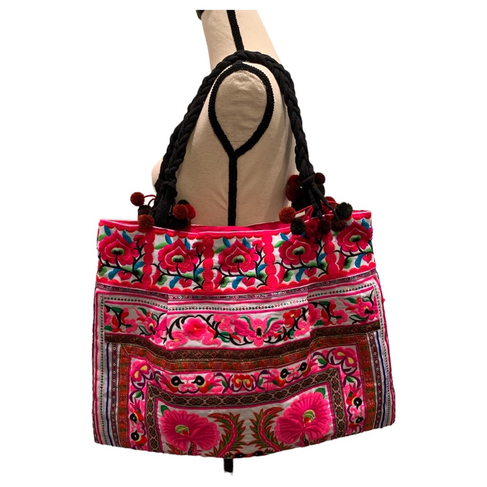 Boho Embroidered Shoulder Bag